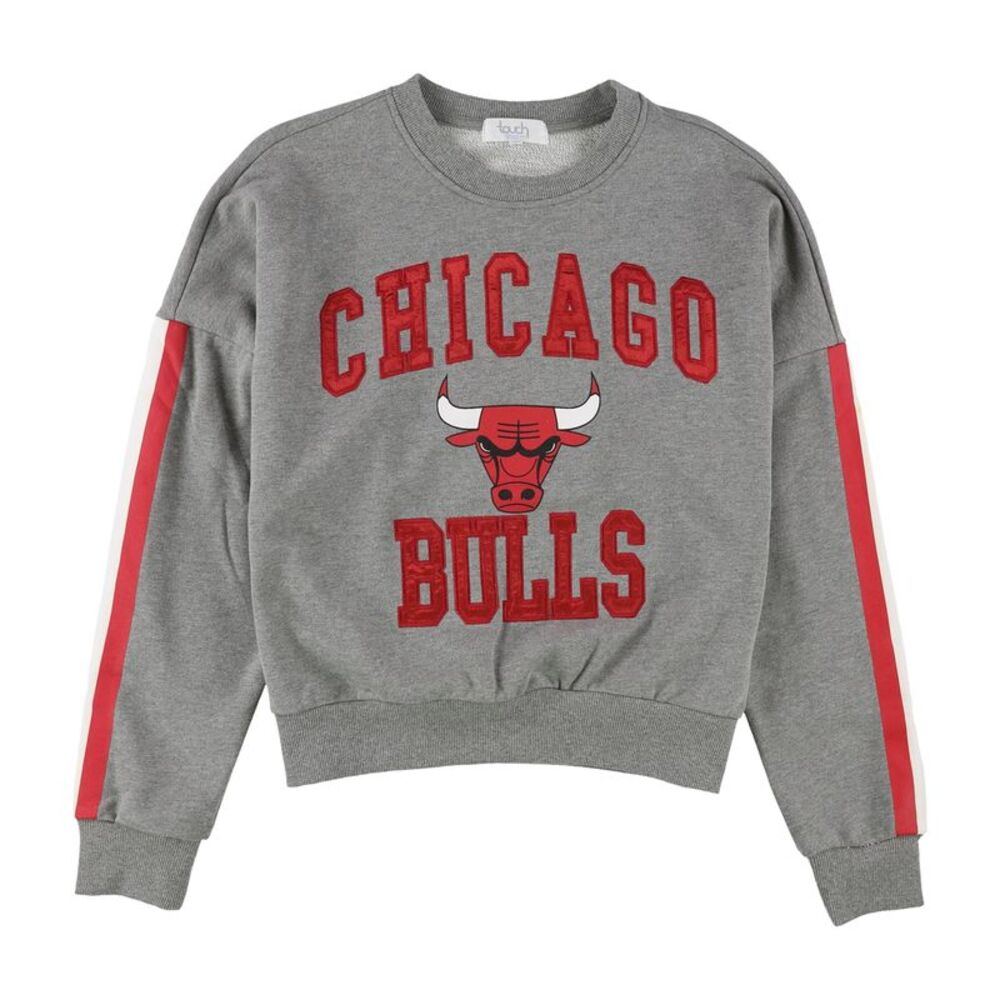 Touch Womens Chicago Bulls Sweatshirt, Grey, M, DM